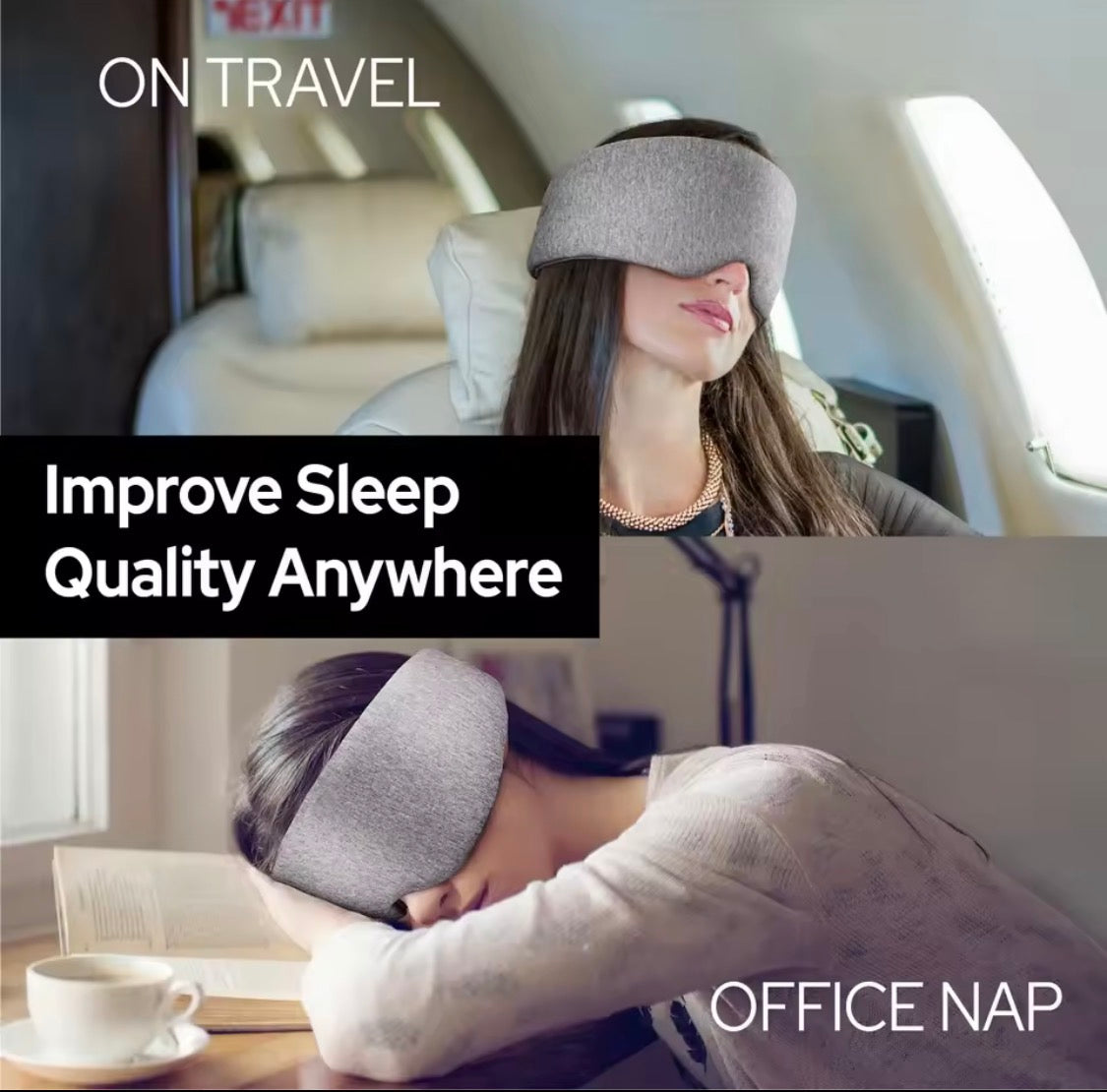Portable blackout eye mask for sleep and travel – product image 5