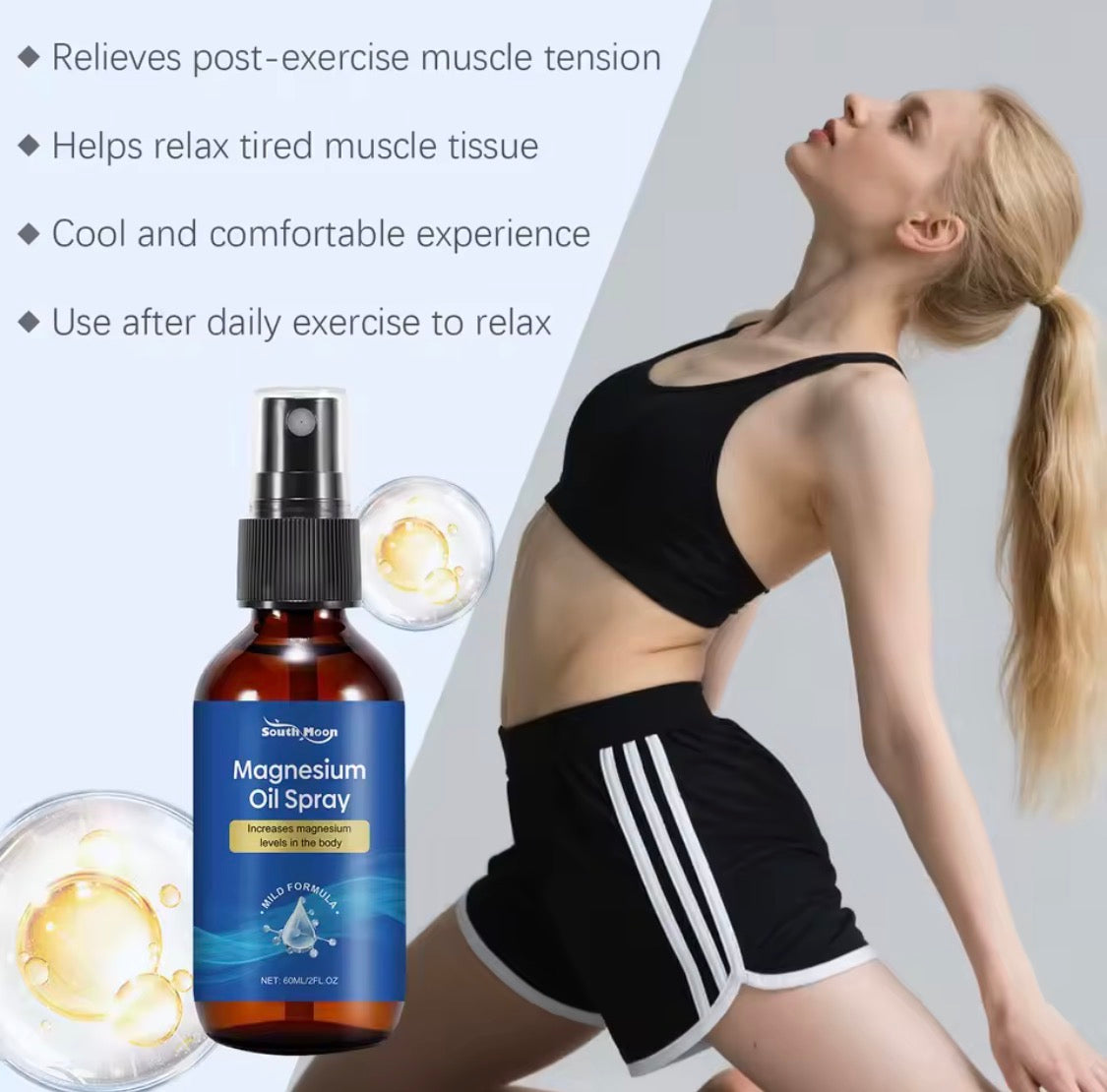 Magnesium spray for body care and relaxation – product image 7
