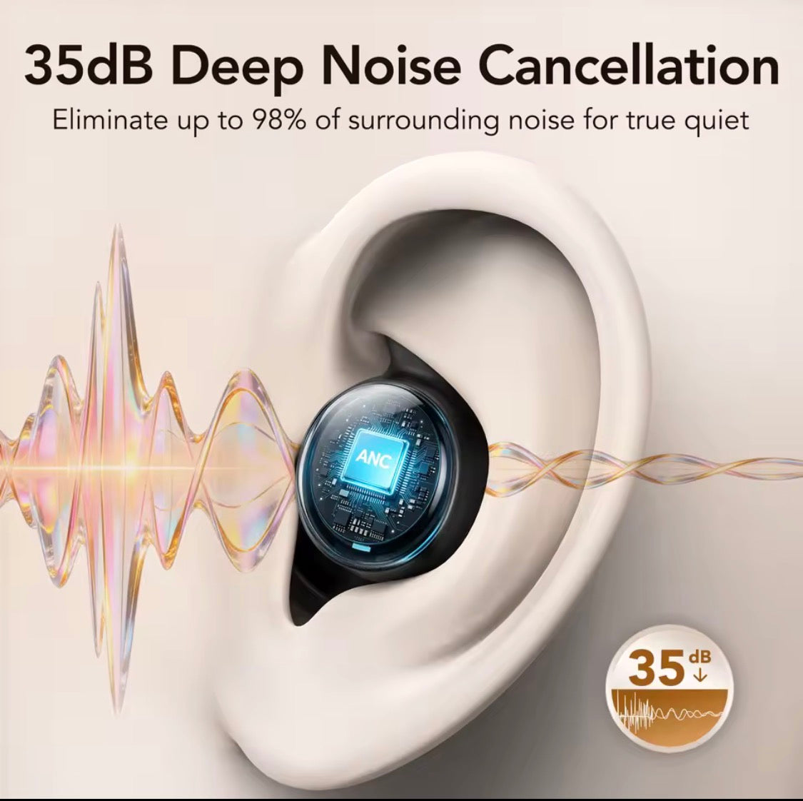 White noise sleep earbuds for side sleepers – product image 2
