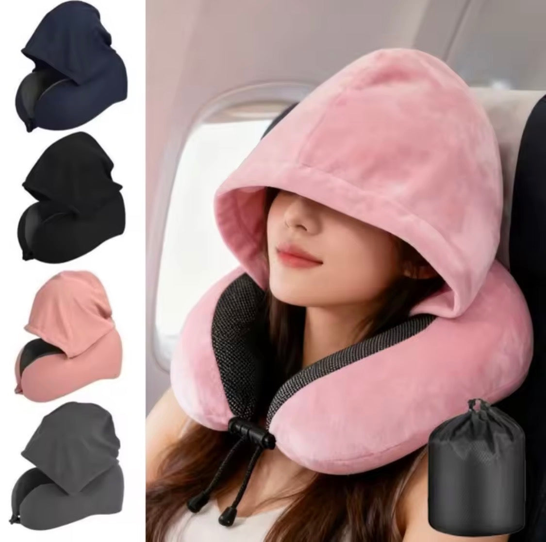 Sleep mask and earplug travel kit for rest – product image 2