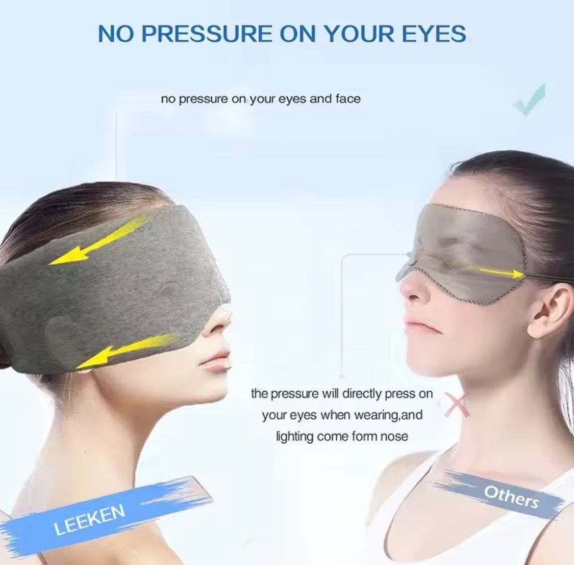 Portable blackout eye mask for sleep and travel – product image 4