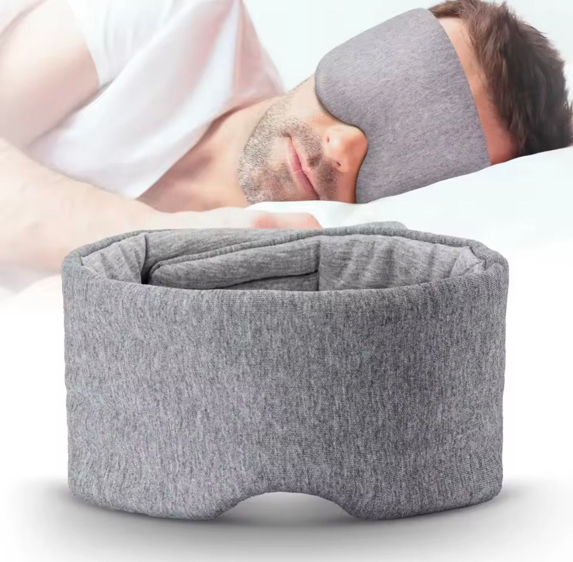 Portable blackout eye mask for sleep and travel – product image 1