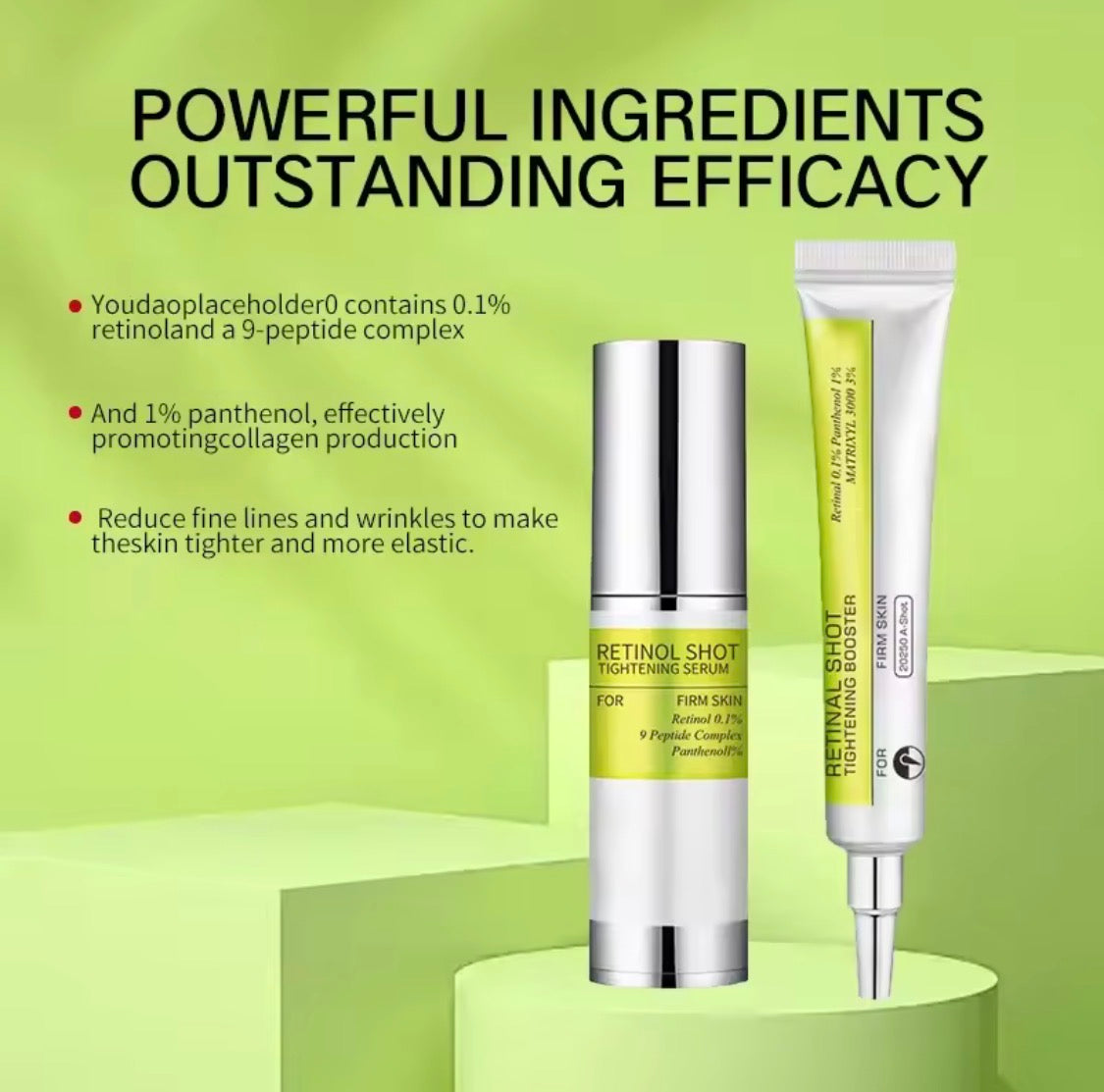 Retinol night serum for nighttime skincare – product image 4