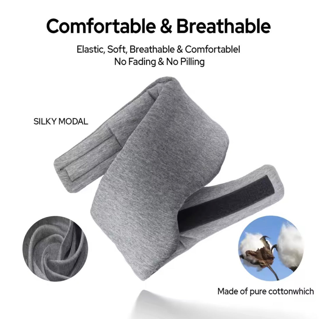 Portable blackout eye mask for sleep and travel – product image 3