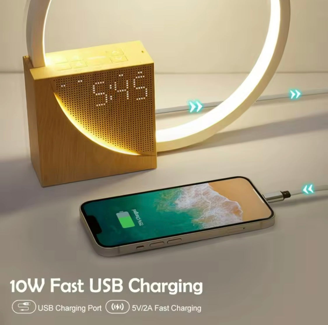 Wake-up light alarm clock for sleep routine – product image 4
