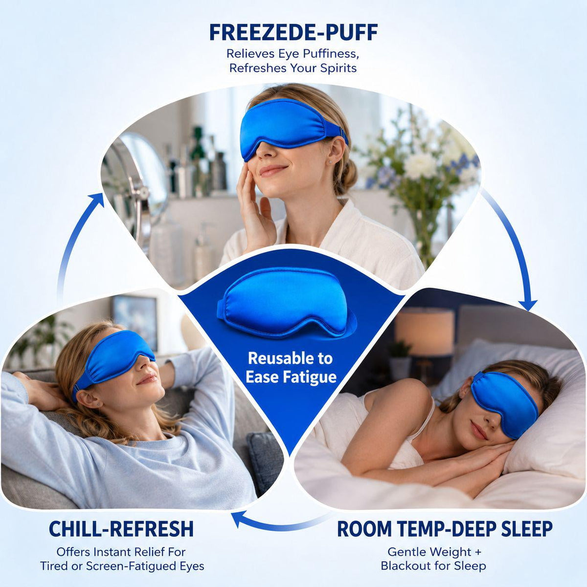 Cooling weighted eye mask for sleep and relaxation – product image 5