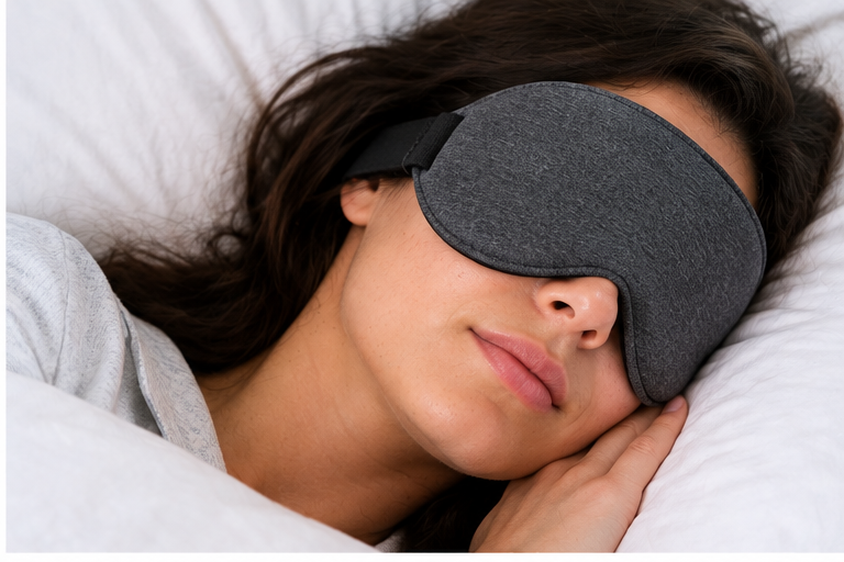 men's weighted eye mask lifestyle