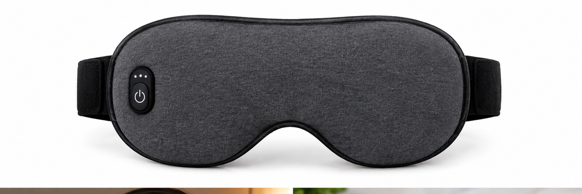 Heated Eye Mask for Eye Strain – Warm Compress Sleep and Relaxation Mask