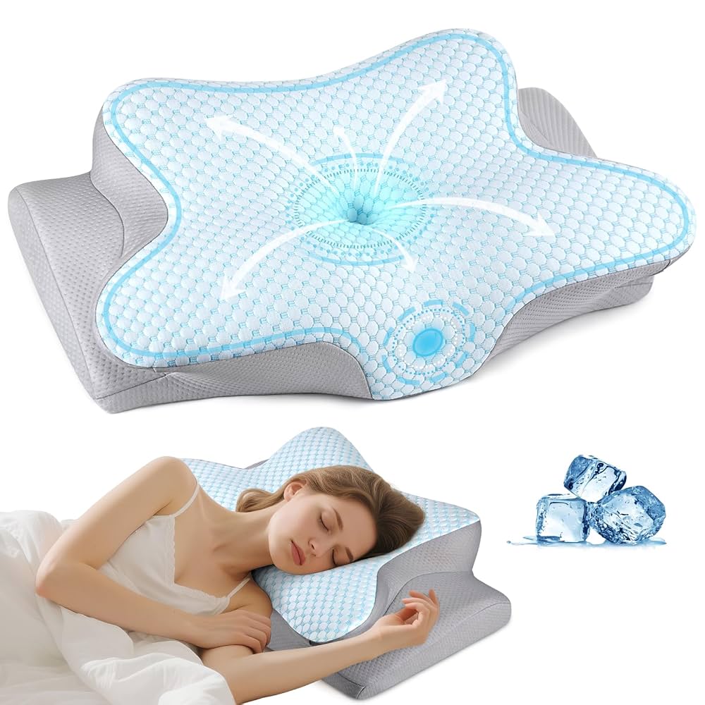 cooling cervical support pillow